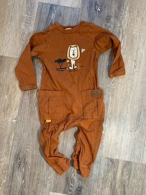 3/$10💕 Rust Brown Lion Graphic One-Piece Bodysuit for Kids